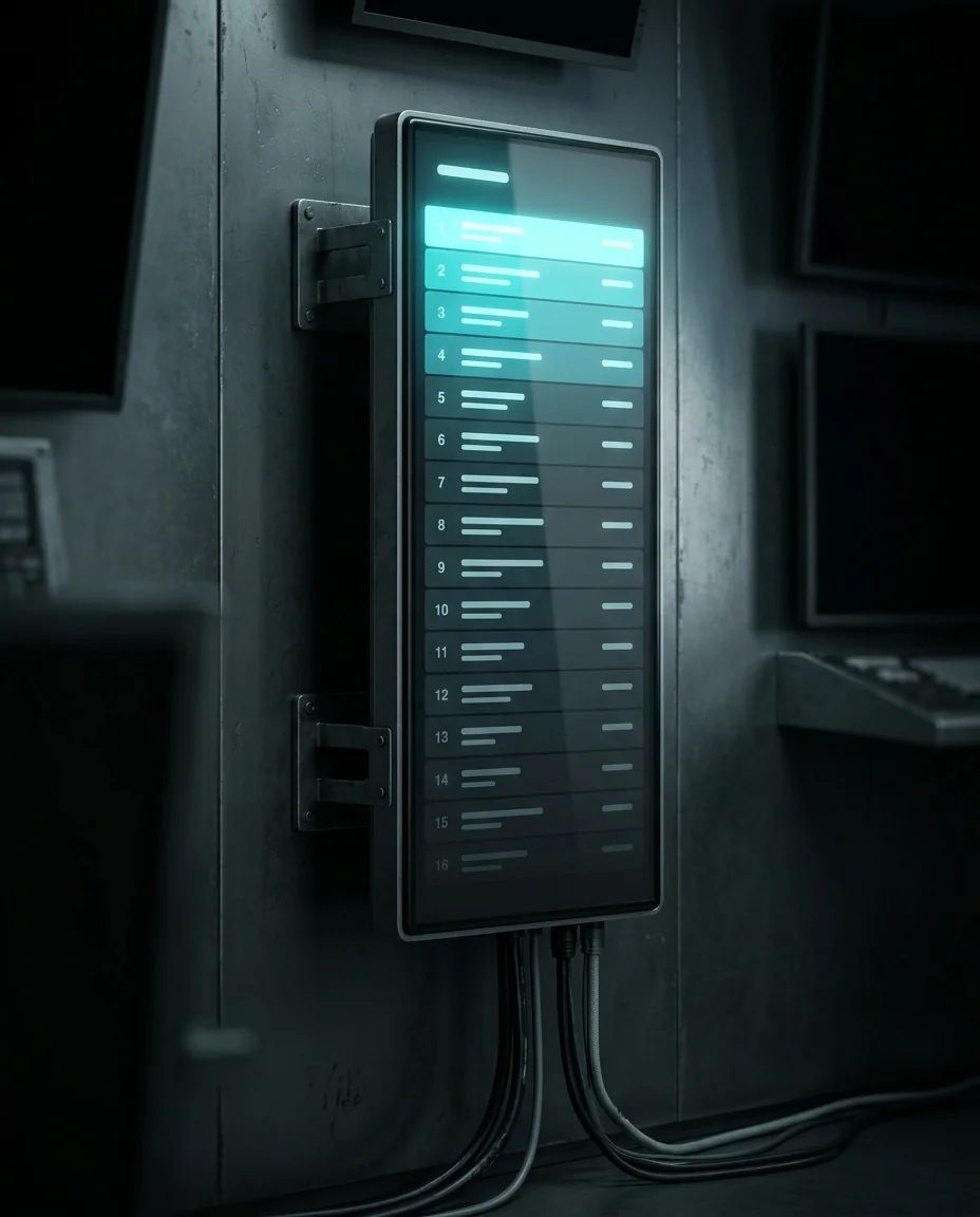 Ladder screen panel